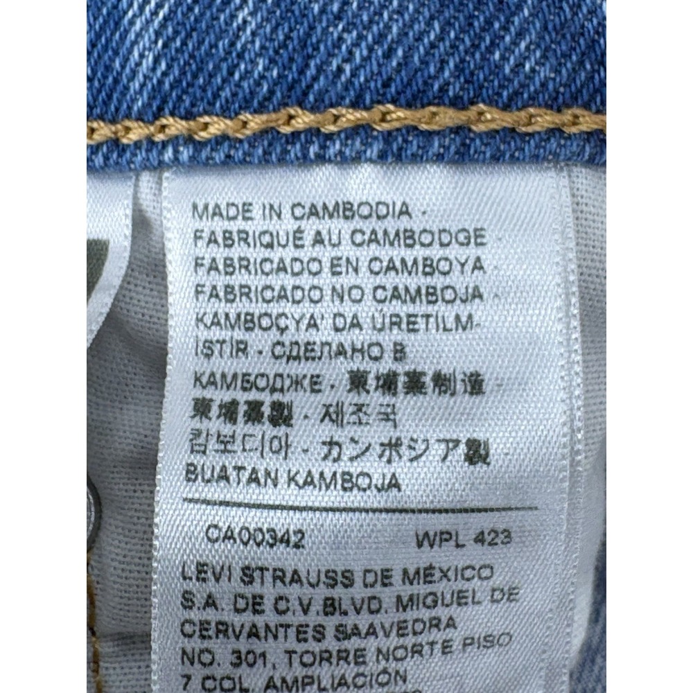 Levi's Premium 501 Jeans Women's 26 Blue Hollow Days Light Wash Stretch Denim - Picture 6 of 12